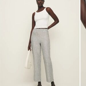 Reformation Remi Cropped Linen Pants